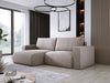 Modernes L-Form Cord Ecksofa Carl mit Schlaffunktion und integriertem Bettkasten