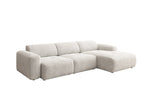 Lade das Bild in den Galerie-Viewer, Luxuriöses L-Sofa Calm Bouclé – Modernes Designer-Ecksofa für Ihr Zuhause
