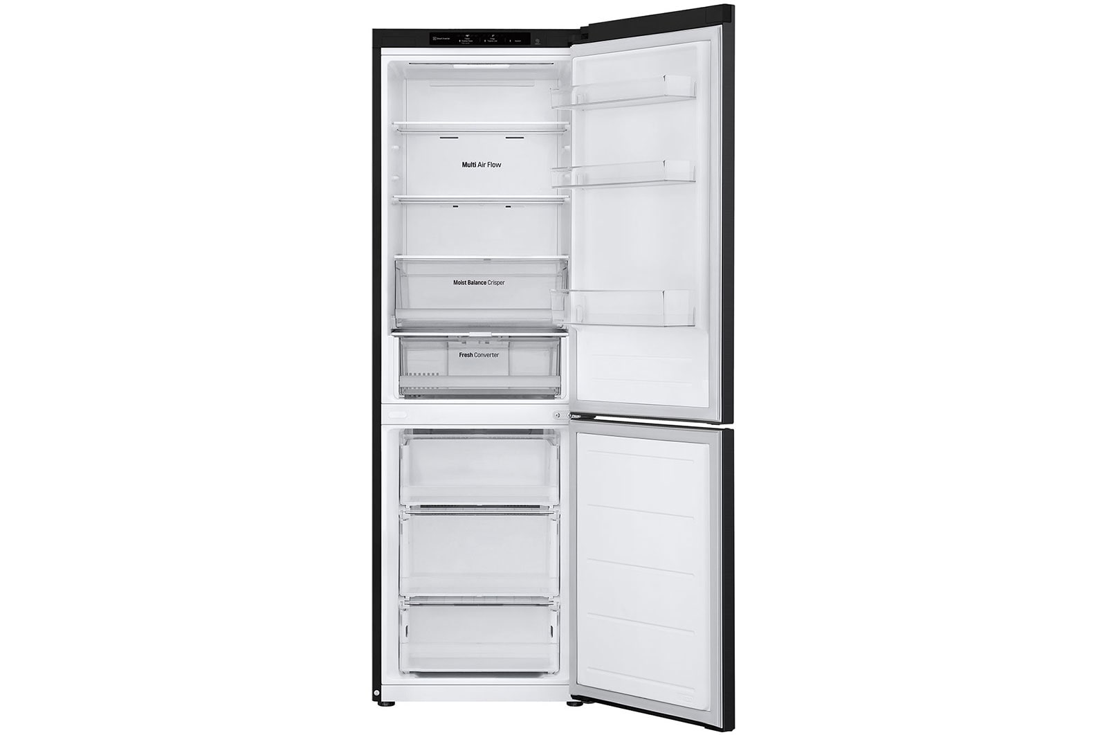 LG Kühl-Gefrierkombination 344L: Smart Inverter, Linear Cooling, C-Klasse Effizienz