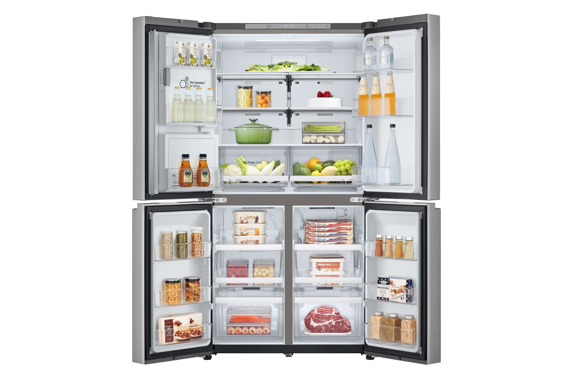 LG GML960PYFE Multi-Door Kühlschrank: Prime Silver, 637L, Eis- & Wasserspender