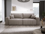 Lade das Bild in den Galerie-Viewer, Designer Cord Sofa Velanova: Modernes Schlafsofa mit Klappfunktion für Ihr Wohnzimmer

