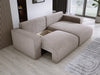 Modernes L-Form Cord Ecksofa Carl mit Schlaffunktion und integriertem Bettkasten