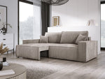 Lade das Bild in den Galerie-Viewer, Designer Cord Sofa Velanova: Modernes Schlafsofa mit Klappfunktion für Ihr Wohnzimmer
