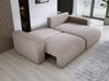 Modernes L-Form Cord Ecksofa Carl mit Schlaffunktion und integriertem Bettkasten