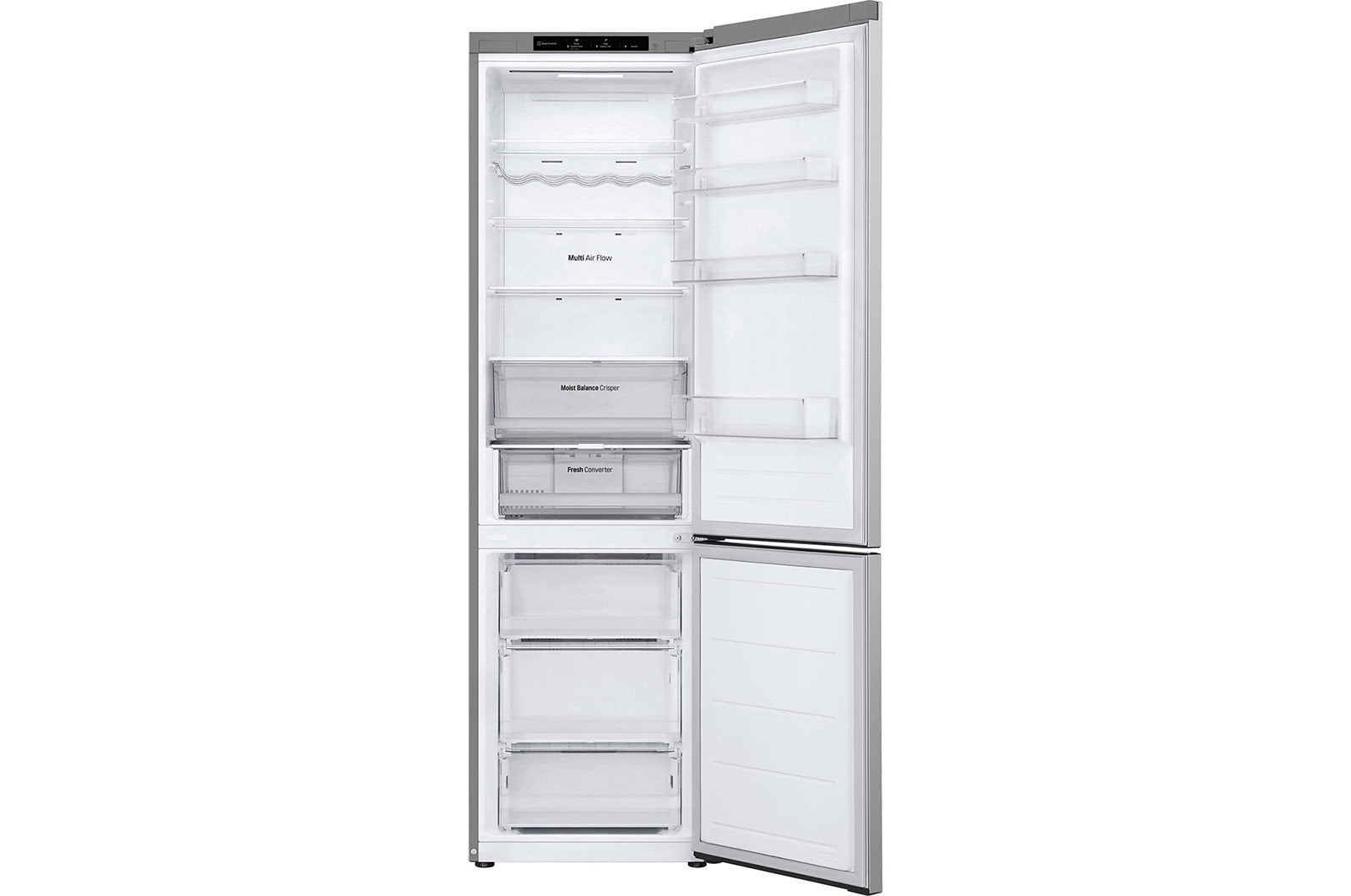 LG GBV3200CPY Kühl-Gefrierkombination: Smart Inverter, 387L, 203cm, No Frost, Prime Silver
