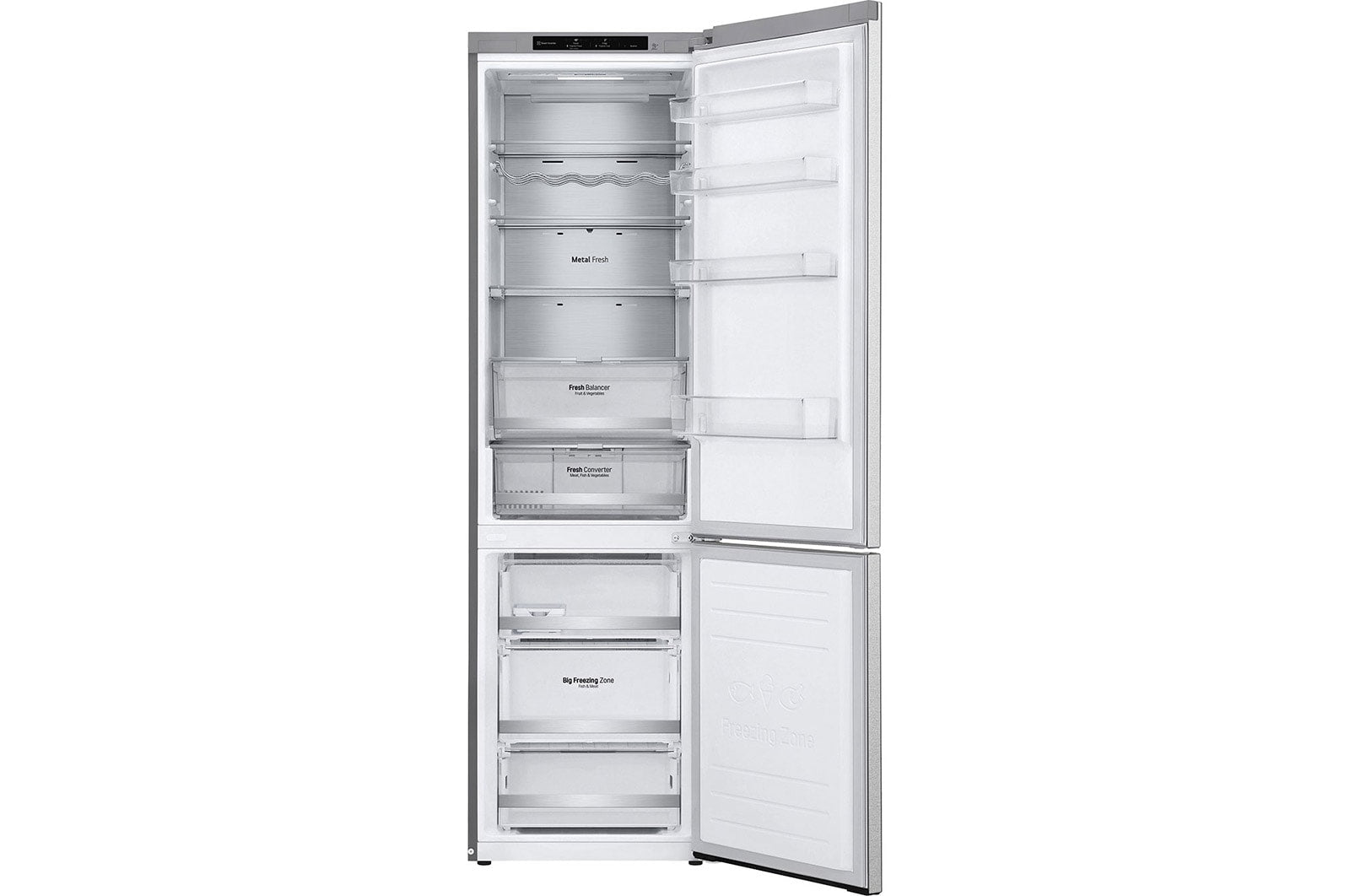 LG GBB92MBB3P Kühl-Gefrierkombination: A, 384L, 203cm, Smart Inverter, Leise