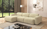Lade das Bild in den Galerie-Viewer, Luxuriöses L-Sofa Calm Bouclé – Modernes Designer-Ecksofa für Ihr Zuhause
