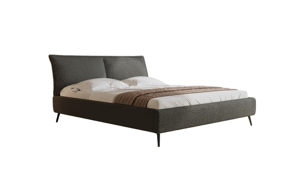 Zoe Bouclé Designer Polsterbett mit Stauraum und luxuriösem Samtbezug