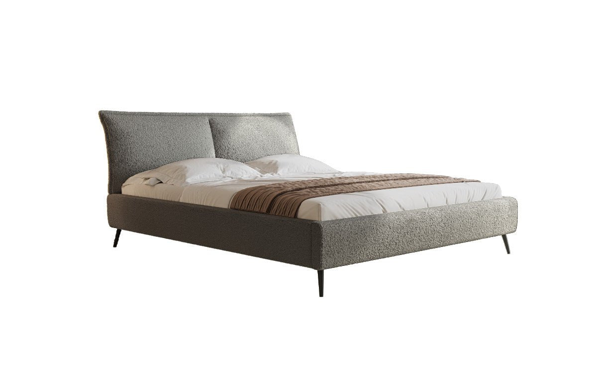 Zoe Bouclé Designer Polsterbett mit Stauraum und luxuriösem Samtbezug