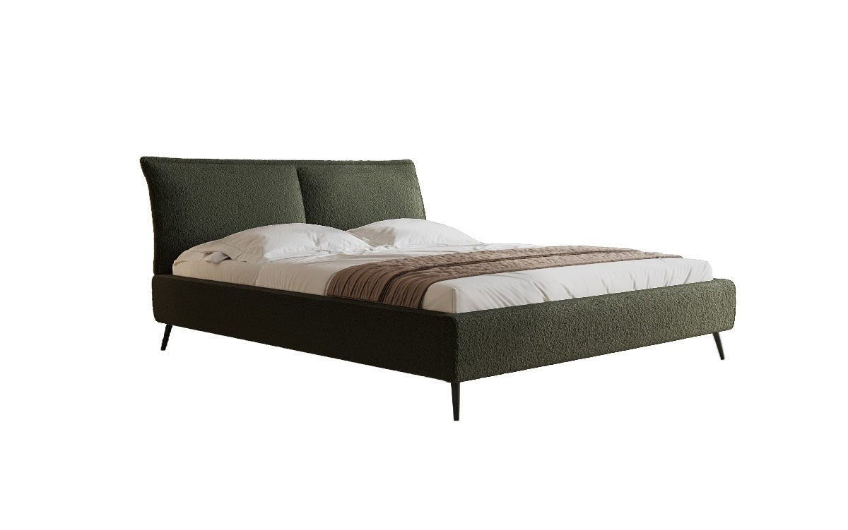 Zoe Bouclé Designer Polsterbett mit Stauraum und luxuriösem Samtbezug