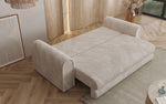 Lade das Bild in den Galerie-Viewer, Luxuriöses Cord-Schlafsofa Lil Buddy: 3-Sitzer mit Bettfunktion &amp; Stauraum
