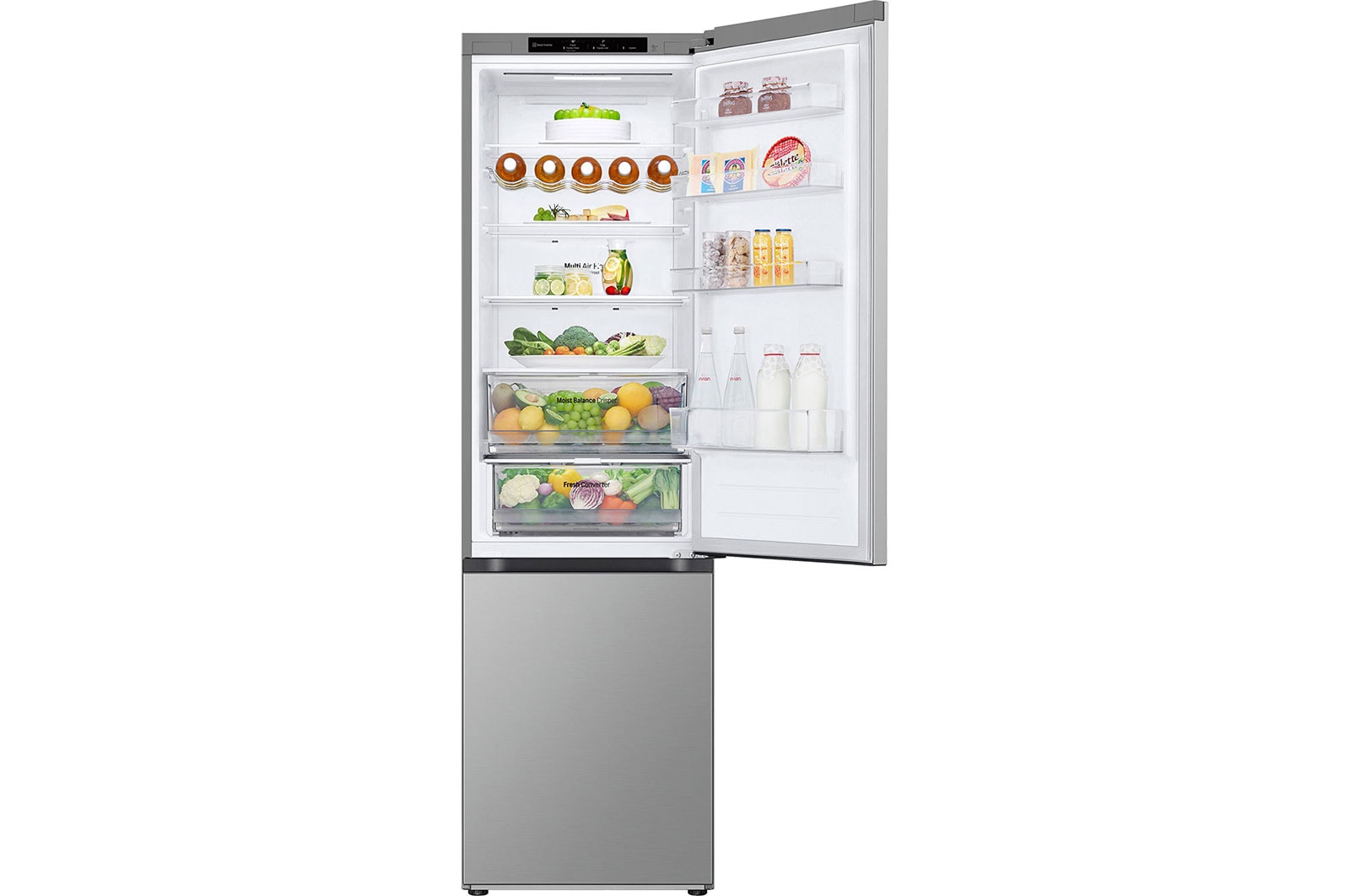 LG GBV3200CPY Kühl-Gefrierkombination: Smart Inverter, 387L, 203cm, No Frost, Prime Silver