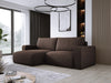 Modernes L-Form Cord Ecksofa Carl mit Schlaffunktion und integriertem Bettkasten