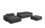 Lade das Bild in den Galerie-Viewer, Luxus Designer L-Sofa Calm Bouclé mit Hocker und Tisch Modernes Wohnzimmer
