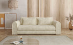 Lade das Bild in den Galerie-Viewer, Luxuriöses Cord-Schlafsofa Lil Buddy: 3-Sitzer mit Bettfunktion &amp; Stauraum
