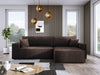 Luxuriöses Velanova Cord Ecksofa mit Schlaffunktion und praktischem Stauraum
