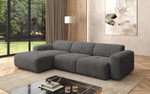 Lade das Bild in den Galerie-Viewer, Luxuriöses L-Sofa Calm Bouclé – Modernes Designer-Ecksofa für Ihr Zuhause
