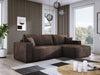 Luxuriöses Velanova Cord Ecksofa mit Schlaffunktion und praktischem Stauraum