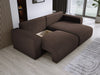 Modernes L-Form Cord Ecksofa Carl mit Schlaffunktion und integriertem Bettkasten