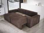 Lade das Bild in den Galerie-Viewer, Designer Cord Sofa Velanova: Modernes Schlafsofa mit Klappfunktion für Ihr Wohnzimmer
