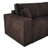 Luxuriöses Velanova Cord Ecksofa mit Schlaffunktion und praktischem Stauraum