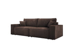 Lade das Bild in den Galerie-Viewer, Designer Cord Sofa Velanova: Modernes Schlafsofa mit Klappfunktion für Ihr Wohnzimmer
