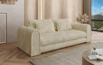 Lade das Bild in den Galerie-Viewer, Luxuriöses Cord-Schlafsofa Lil Buddy: 3-Sitzer mit Bettfunktion &amp; Stauraum
