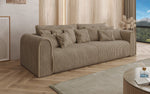 Lade das Bild in den Galerie-Viewer, Big Buddy Designer 3-Sitzer Sofa: Gemütlichkeit, Schlaffunktion &amp; Stauraum in Breitcord
