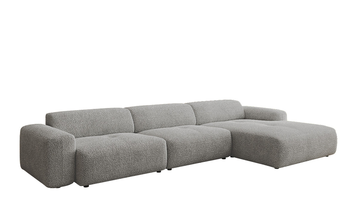 Exklusives Bouclé L-Sofa Calm Maxi: Modernes Designer Ecksofa mit Komfort