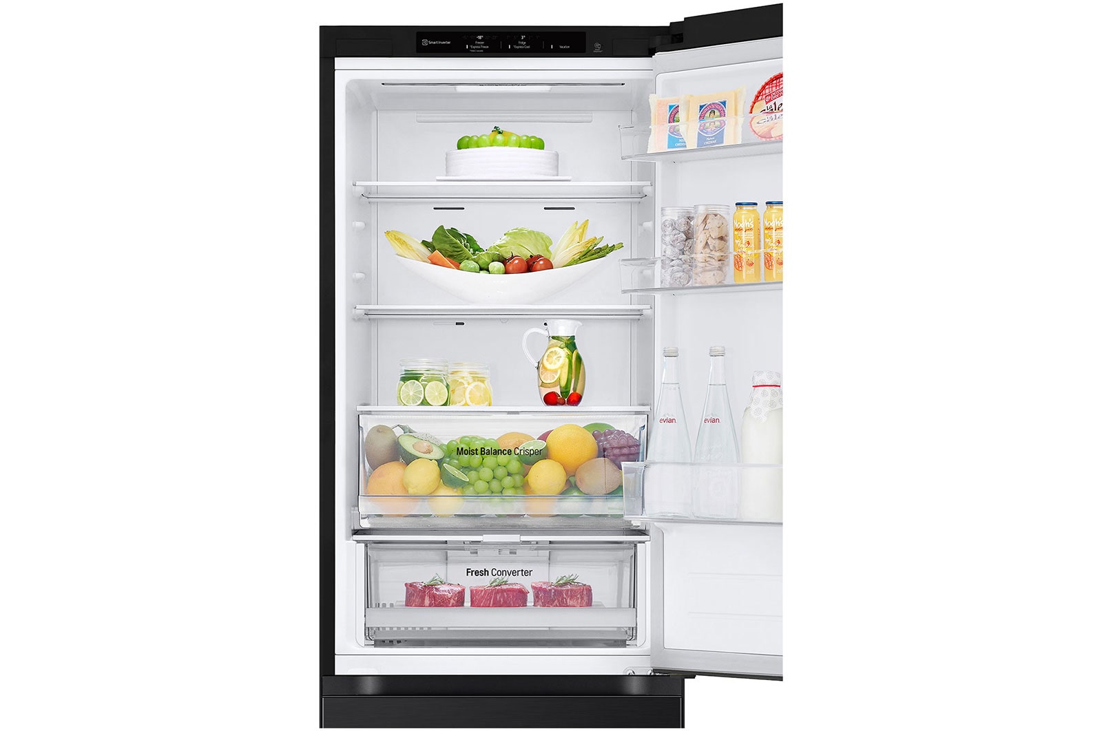 LG Kühl-Gefrierkombination 344L: Smart Inverter, Linear Cooling, C-Klasse Effizienz