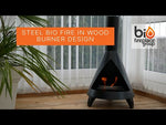 Lade das Bild in den Galerie-Viewer, Salem Bioethanol-Brenner Schwarz im Modernen Ofendesign für Innen- &amp; Außenbereich

