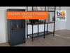Jackson Bioethanol-Ofen: Stilvoller, quadratischer Kamin im Holzofen-Design, 2,2 kW