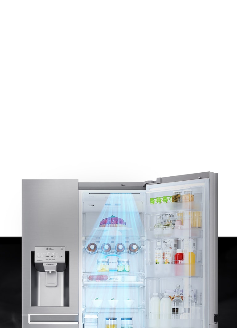 LG GSLE91EVAC Side-by-Side Kühlschrank 628L mit Eis- & Wasserspender