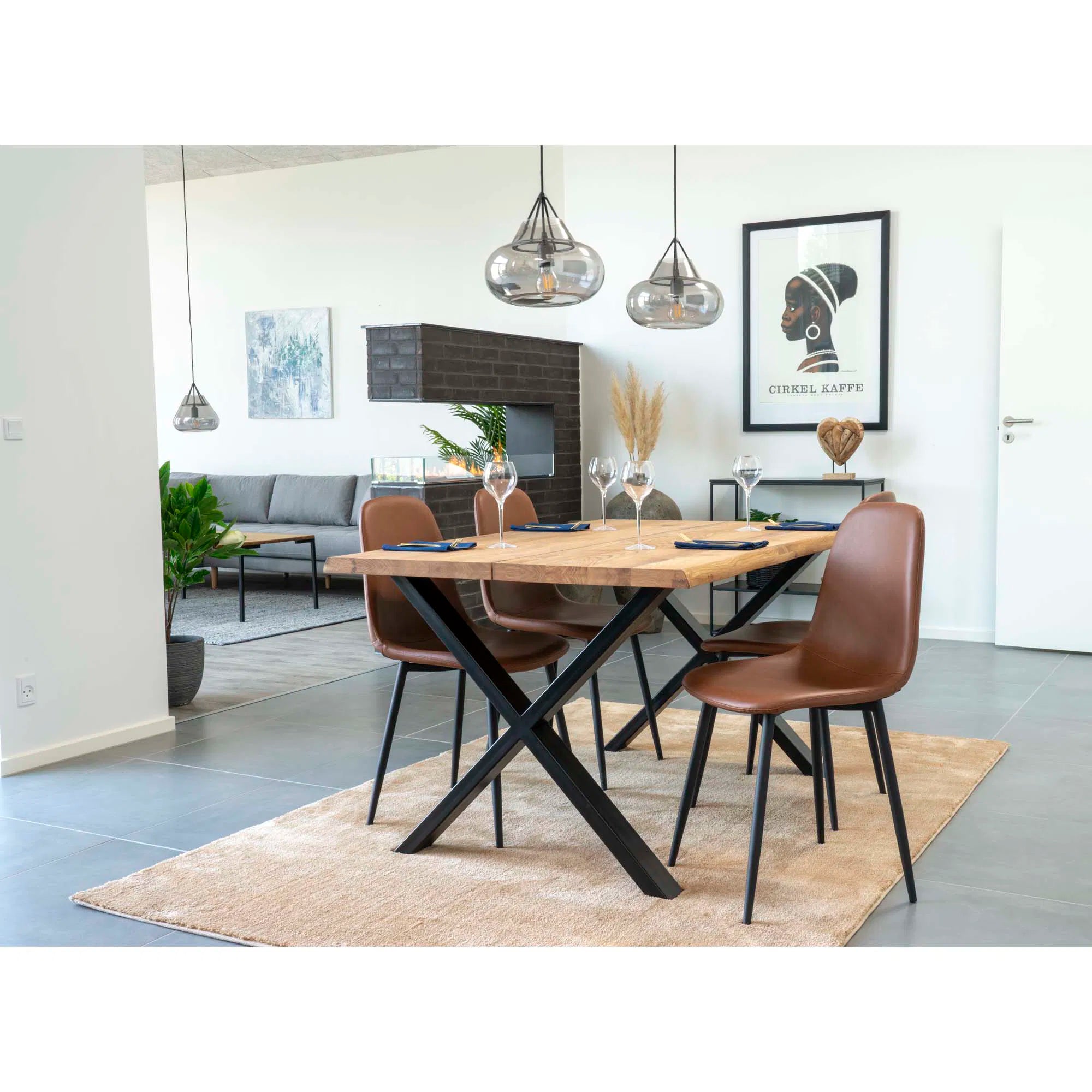 2er Set Designer Stuhl Wien – Eleganter Kunstleder Esszimmerstuhl mit Komfort