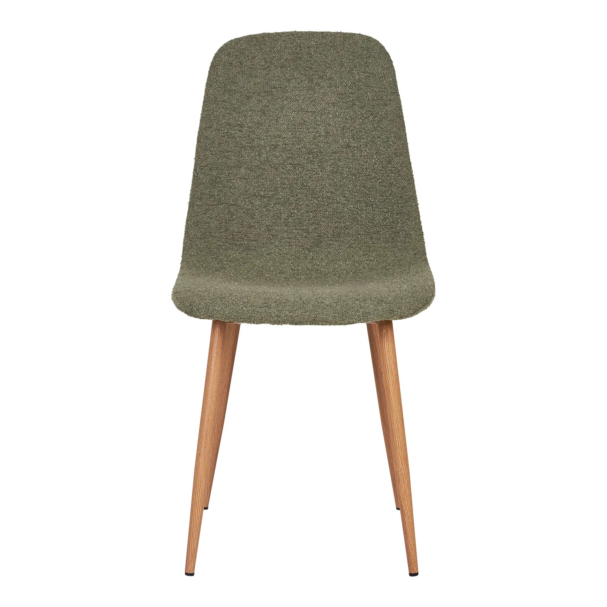 Luxuriöses 2er Set Designer Stühle Wien, Grüner Bouclé Stoff, Komfortabel, Modern