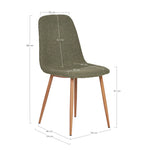 Lade das Bild in den Galerie-Viewer, Luxuriöses 2er Set Designer Stühle Wien, Grüner Bouclé Stoff, Komfortabel, Modern
