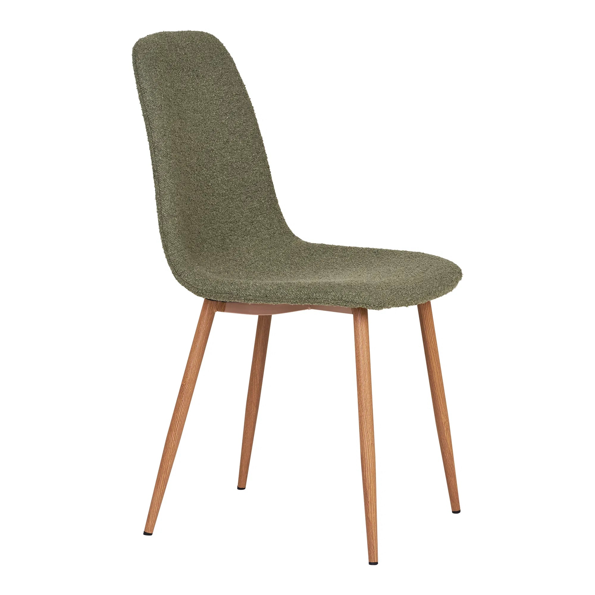 Luxuriöses 2er Set Designer Stühle Wien, Grüner Bouclé Stoff, Komfortabel, Modern