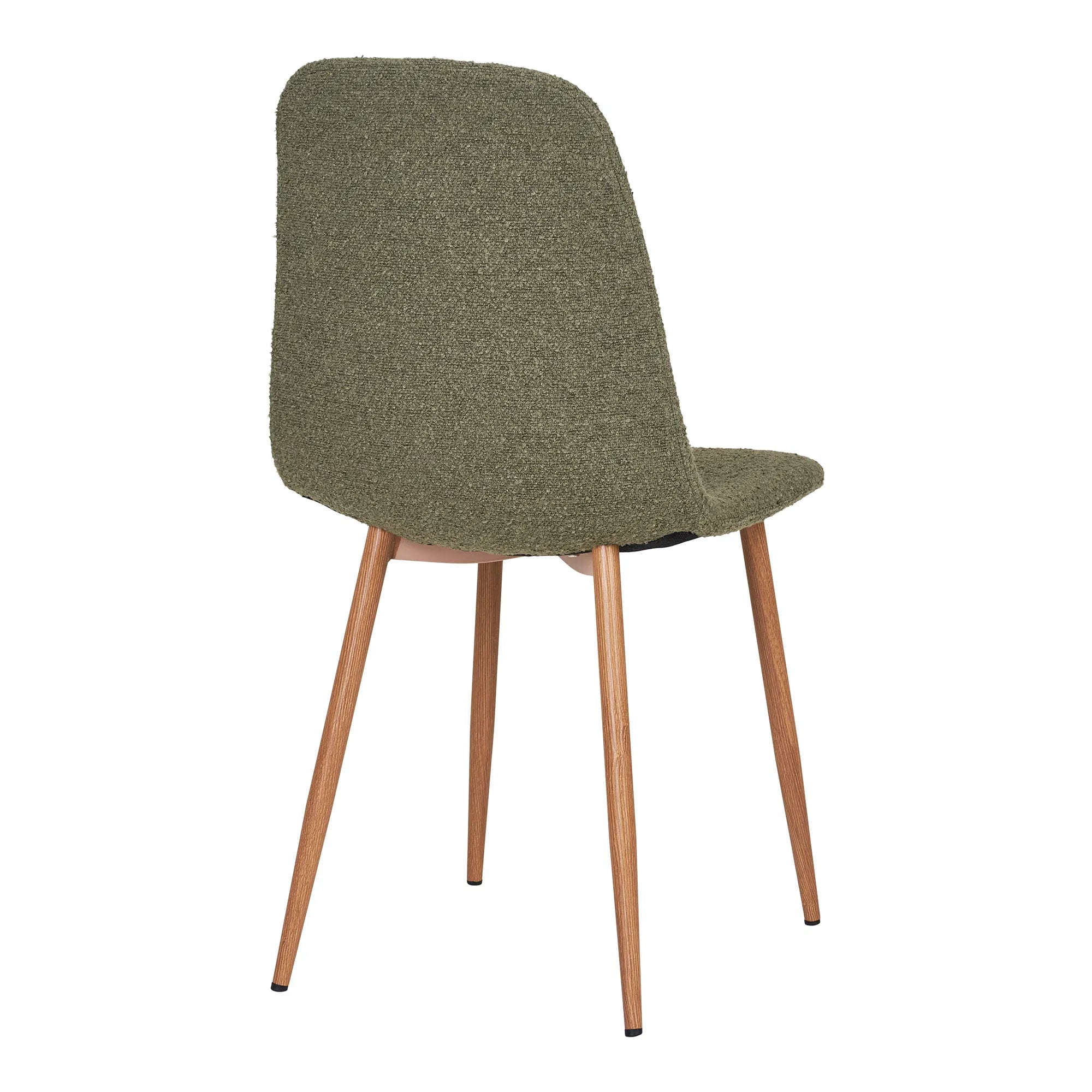 Luxuriöses 2er Set Designer Stühle Wien, Grüner Bouclé Stoff, Komfortabel, Modern