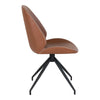 Luxuriöses 2er Set Designer Esszimmerstuhl Lissabon Kunstleder Drehfunktion Modern Elegant Komfortabel