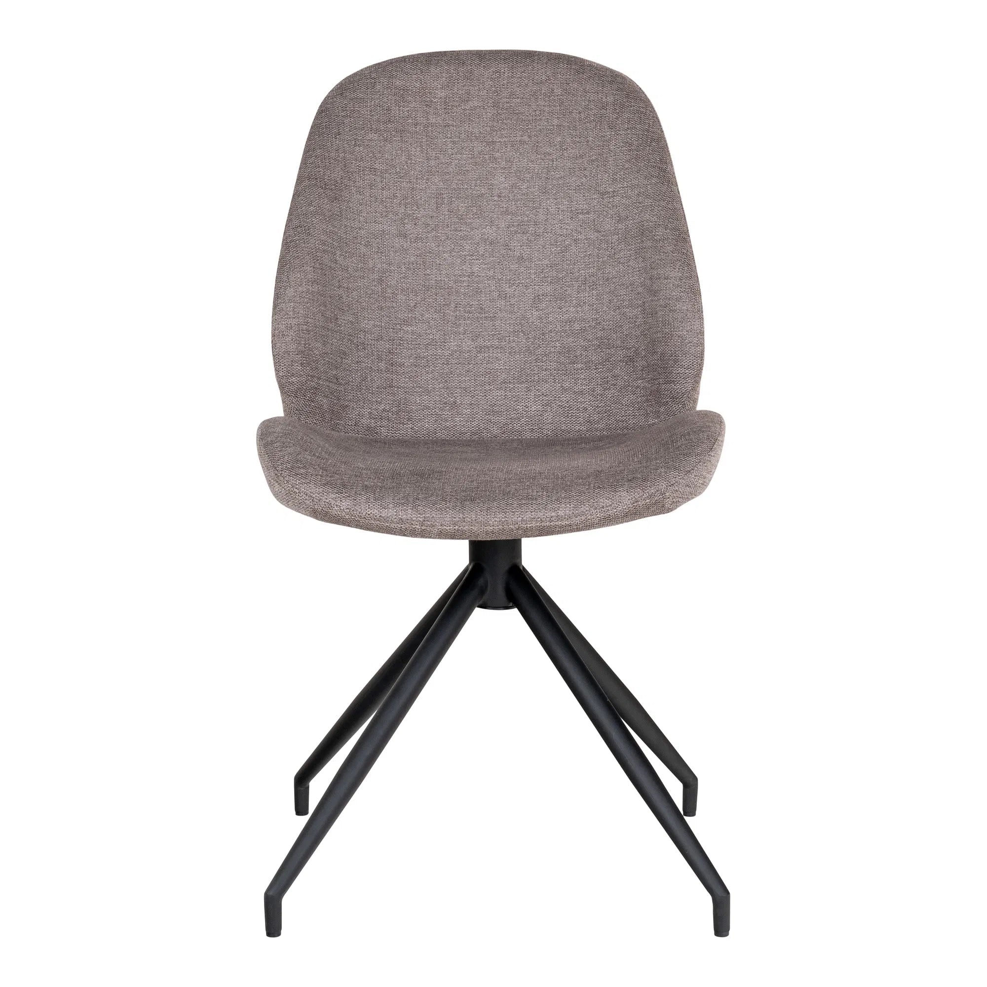 Elegantes Designer Stuhl Set Lissabon mit Drehfunktion – Grau Stoff