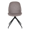 Elegantes Designer Stuhl Set Lissabon mit Drehfunktion – Grau Stoff