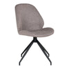 Elegantes Designer Stuhl Set Lissabon mit Drehfunktion – Grau Stoff