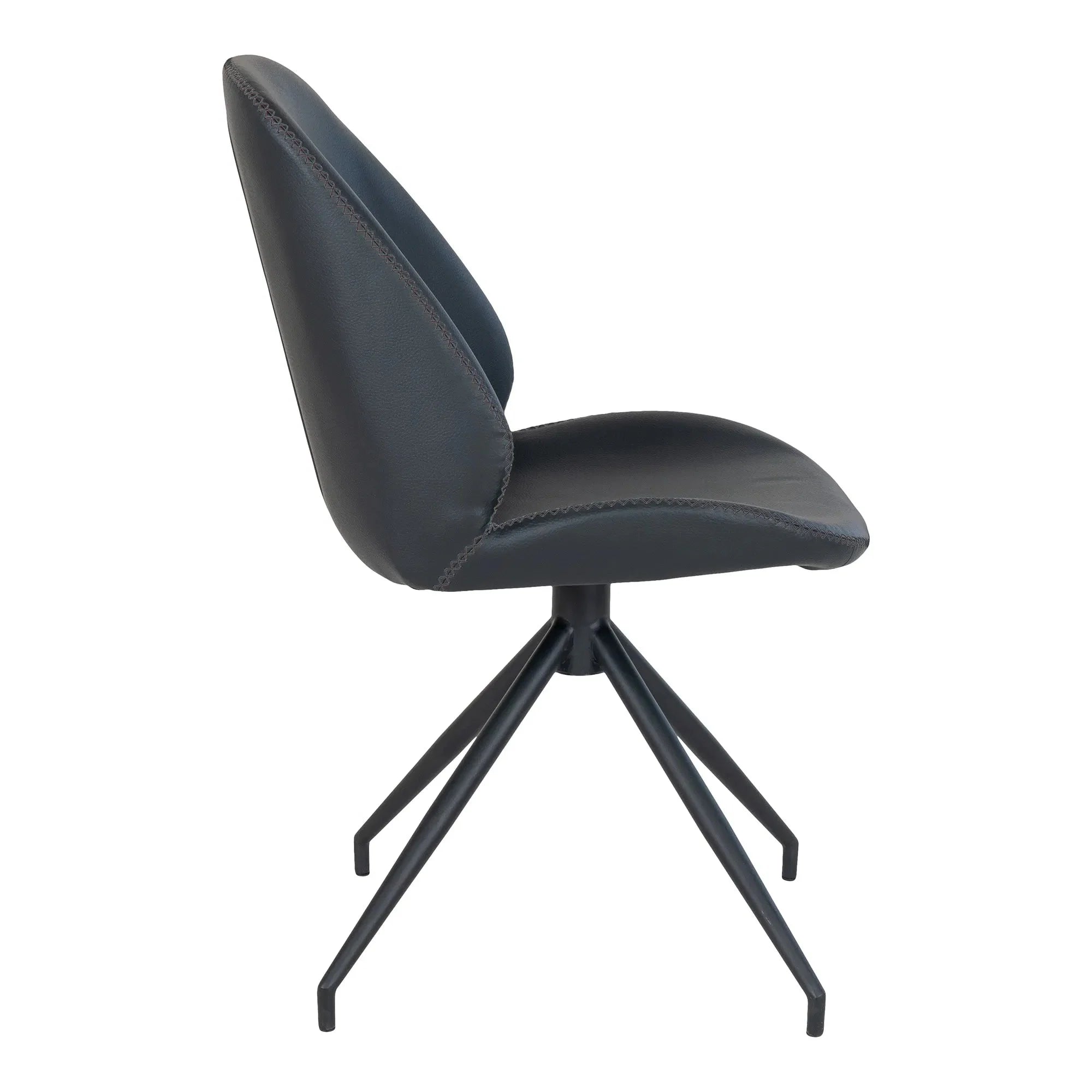Luxuriöses 2er Set Designer Esszimmerstuhl Lissabon Kunstleder Drehfunktion Modern Elegant Komfortabel