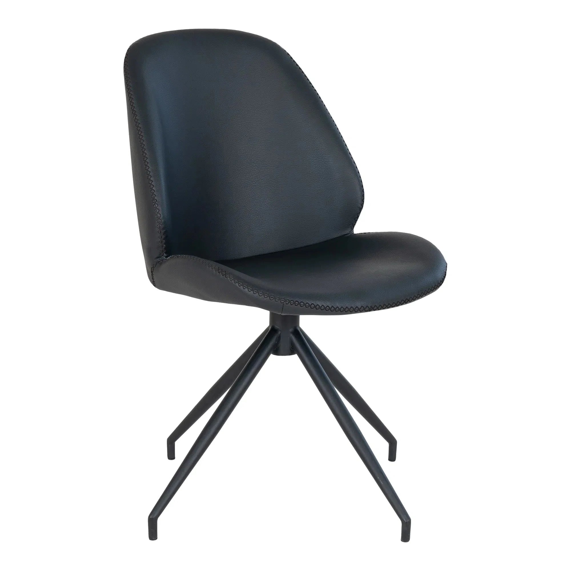 Luxuriöses 2er Set Designer Esszimmerstuhl Lissabon Kunstleder Drehfunktion Modern Elegant Komfortabel