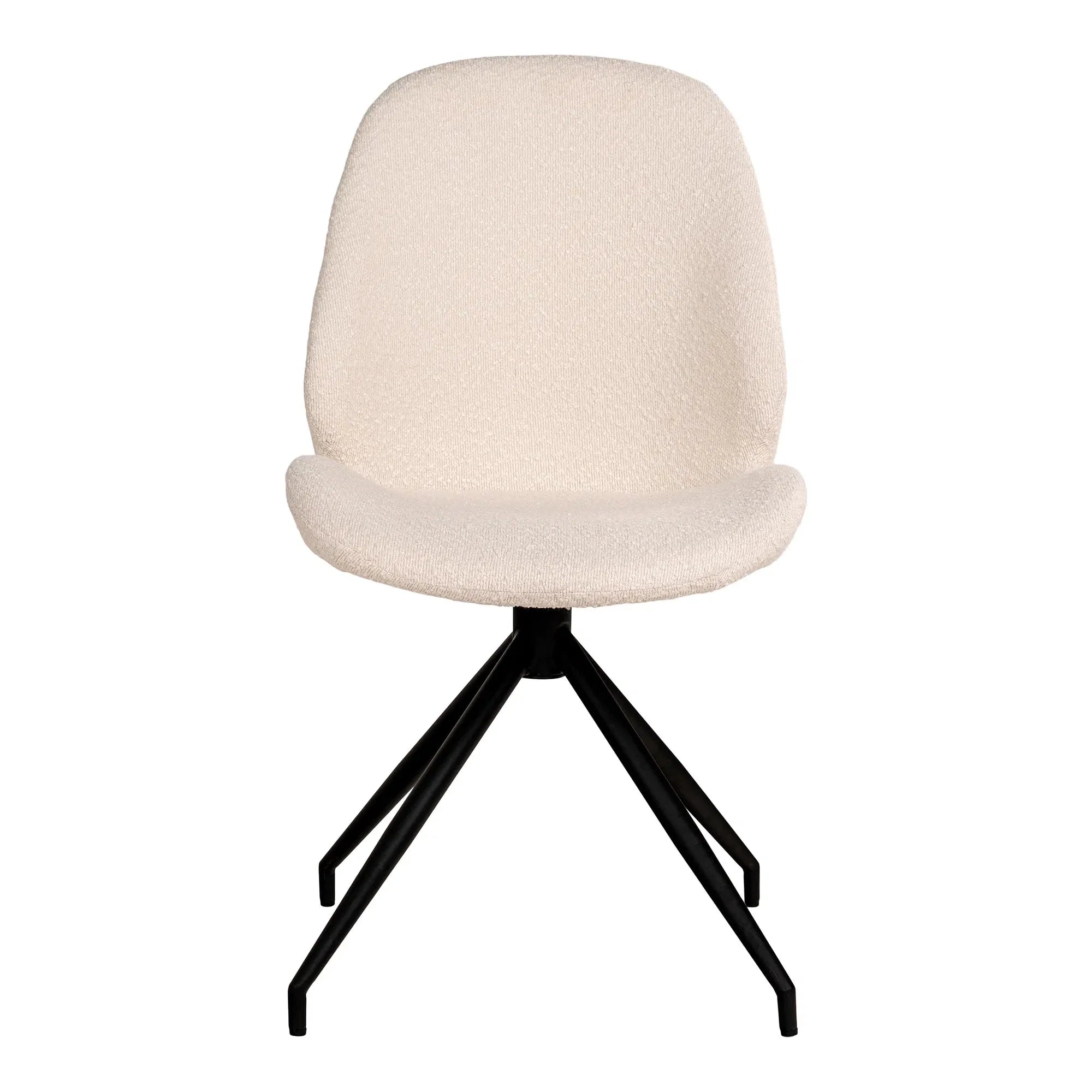 Lissabon Designer Bouclé Stuhl Set mit Drehfunktion – Stilvoller Komfort