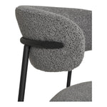 Lade das Bild in den Galerie-Viewer, Elegantes 2er Set Designer Esszimmerstühle Lorezo Grau Bouclé Stoff Bequem Stilvoll
