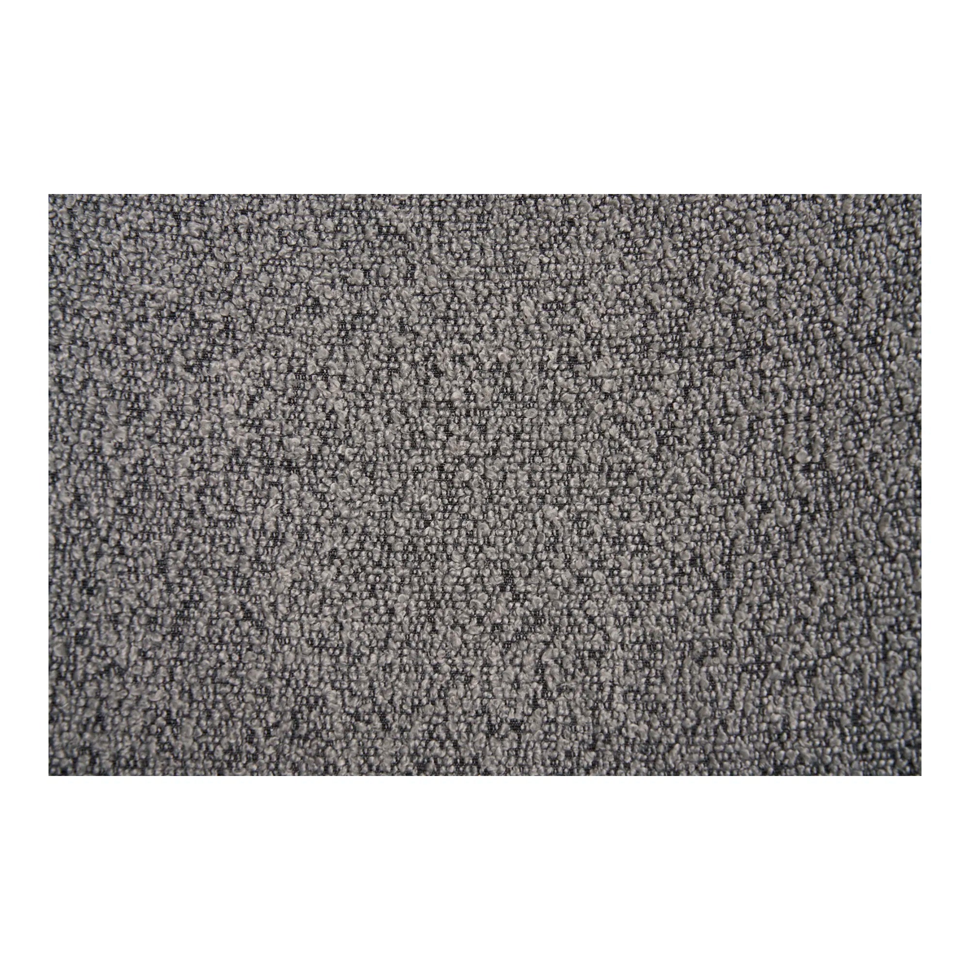 Elegantes 2er Set Designer Esszimmerstühle Lorezo Grau Bouclé Stoff Bequem Stilvoll