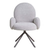 Luxuriöser Designer Stuhl Salerno: Bouclé, Drehfunktion, Komfortabel für Esszimmer & Büro
