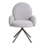 Lade das Bild in den Galerie-Viewer, Luxuriöser Designer Stuhl Salerno: Bouclé, Drehfunktion, Komfortabel für Esszimmer &amp; Büro
