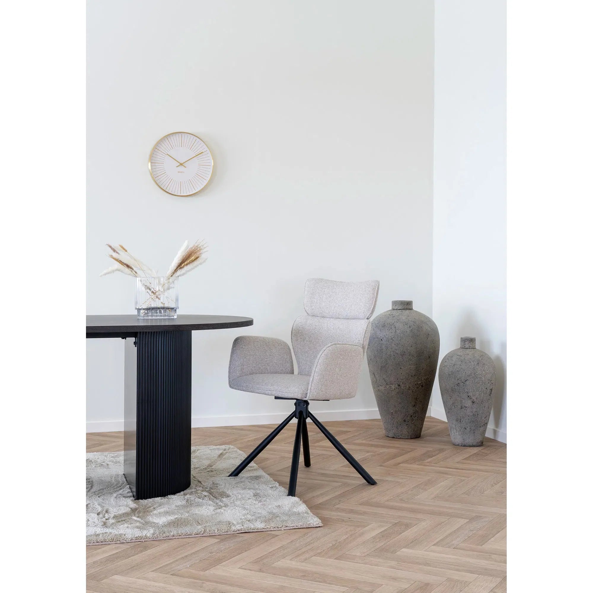Valerio Designer Stuhl 2er Set Stoff Drehfunktion - Ergonomischer Komfort, Modernes Design